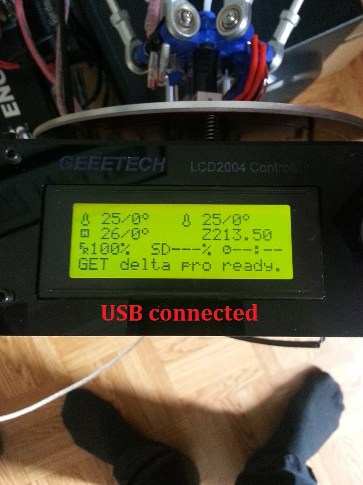 LCD on