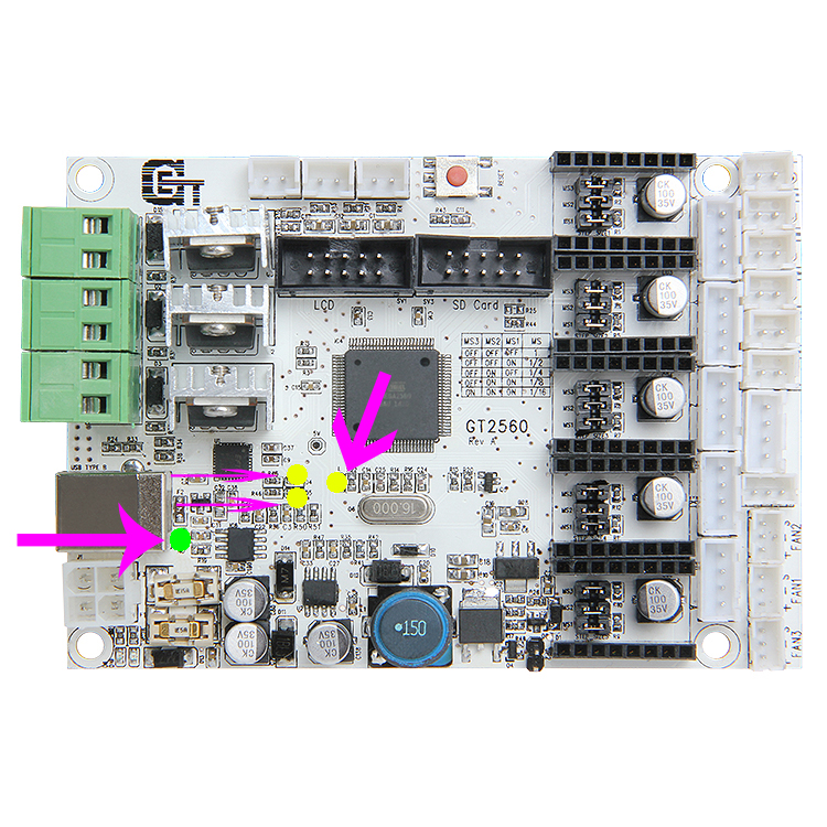 lights on during usb connection