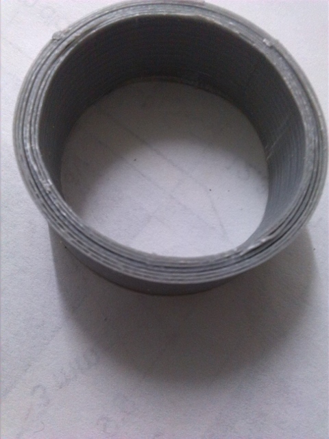 Obvious lack of welding between horizontal and vertical layers
