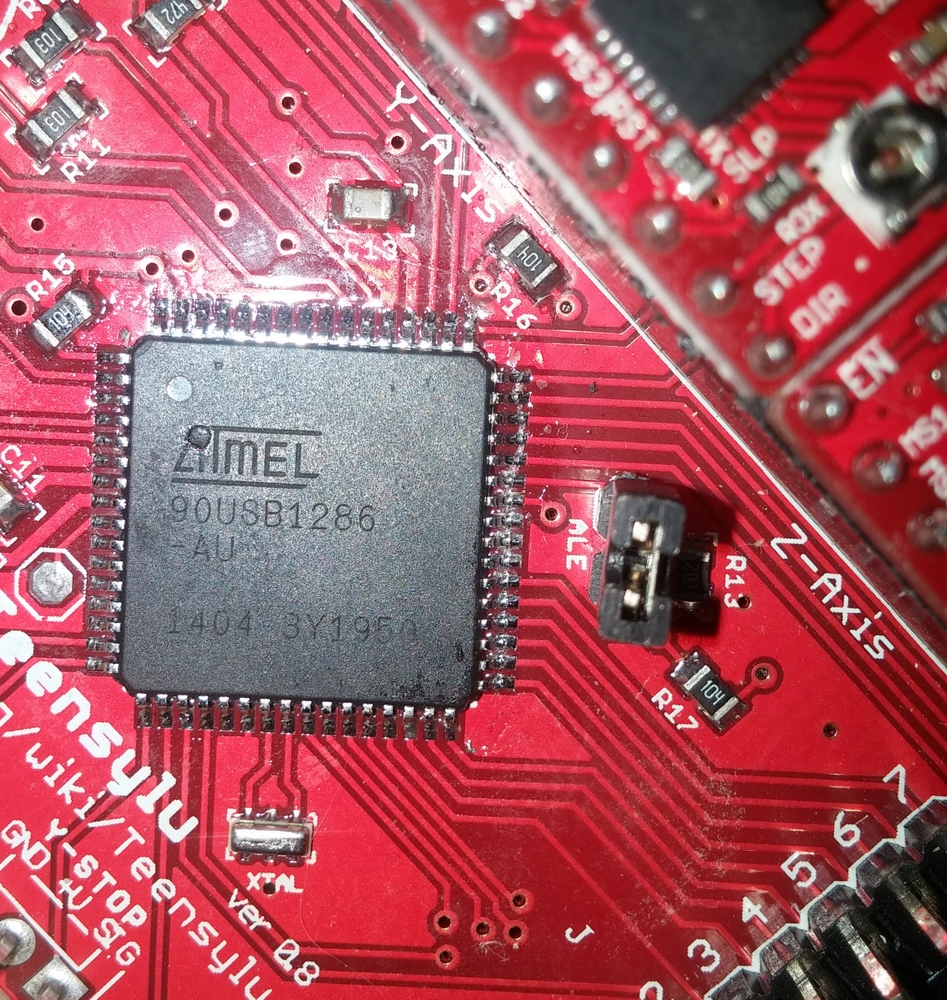Another view of processor pins solder