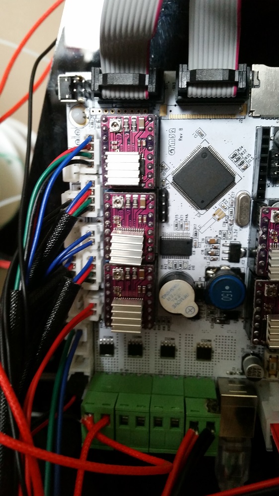 close up of left of board