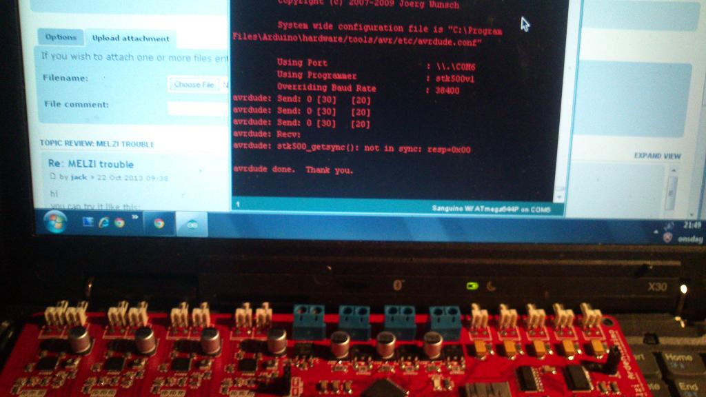 melzi and arduino blink