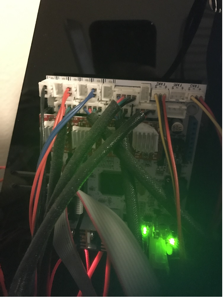 A picture of the top of the Control Board.