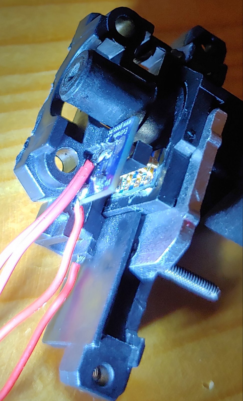 extruder group disassembling