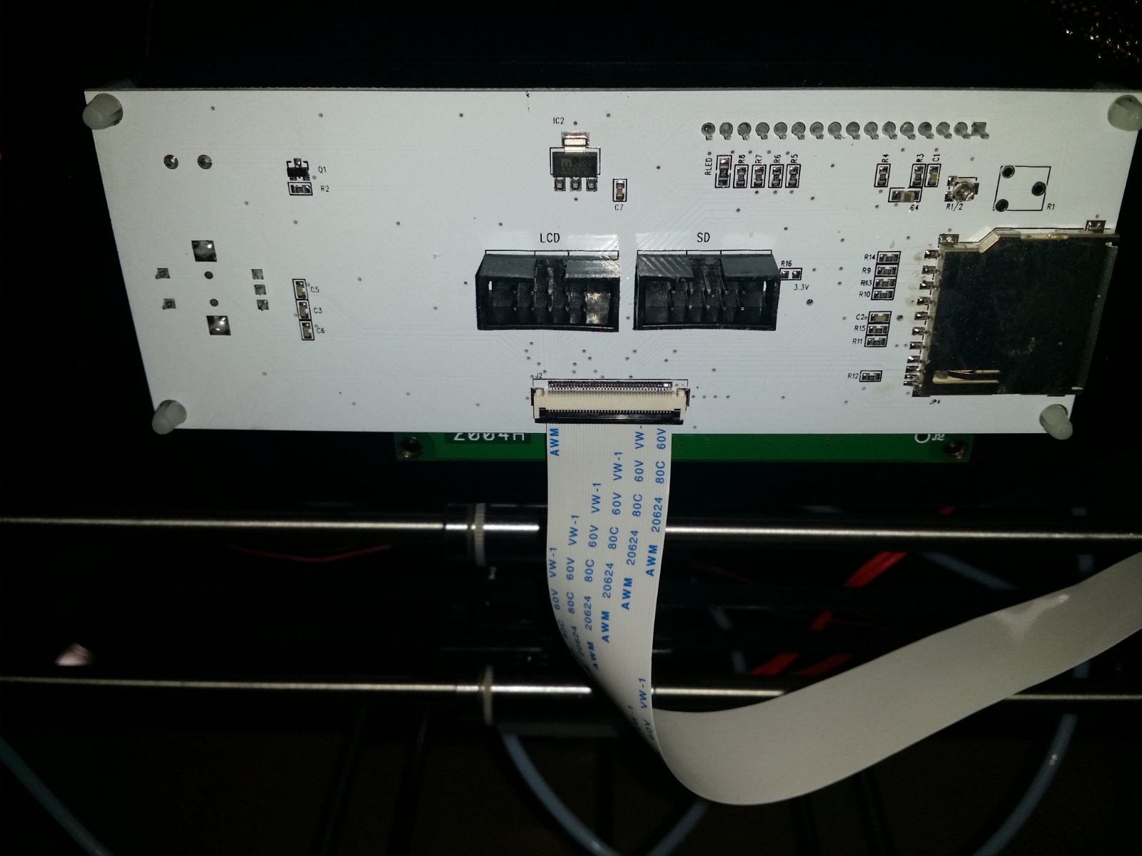 is the ribbon connected right?