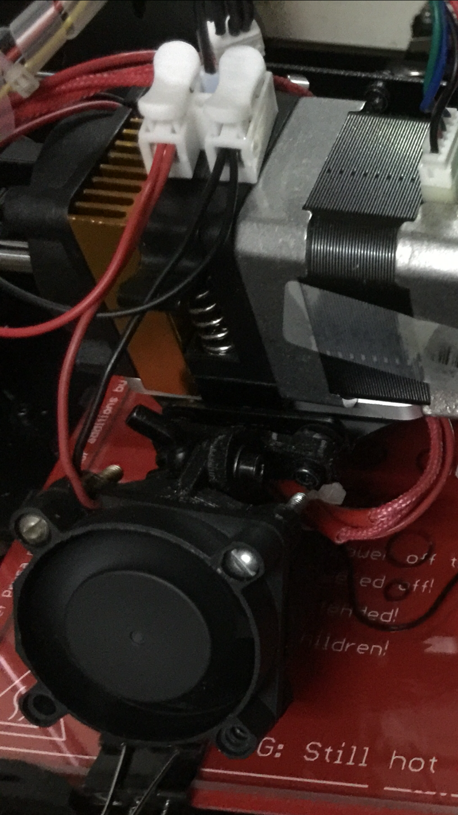 Extrusion fan wiring (not recommended).