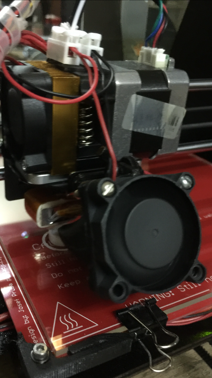 Extrusion fan wiring (not recommended) and Geeetech should provide this as compulsory parts.