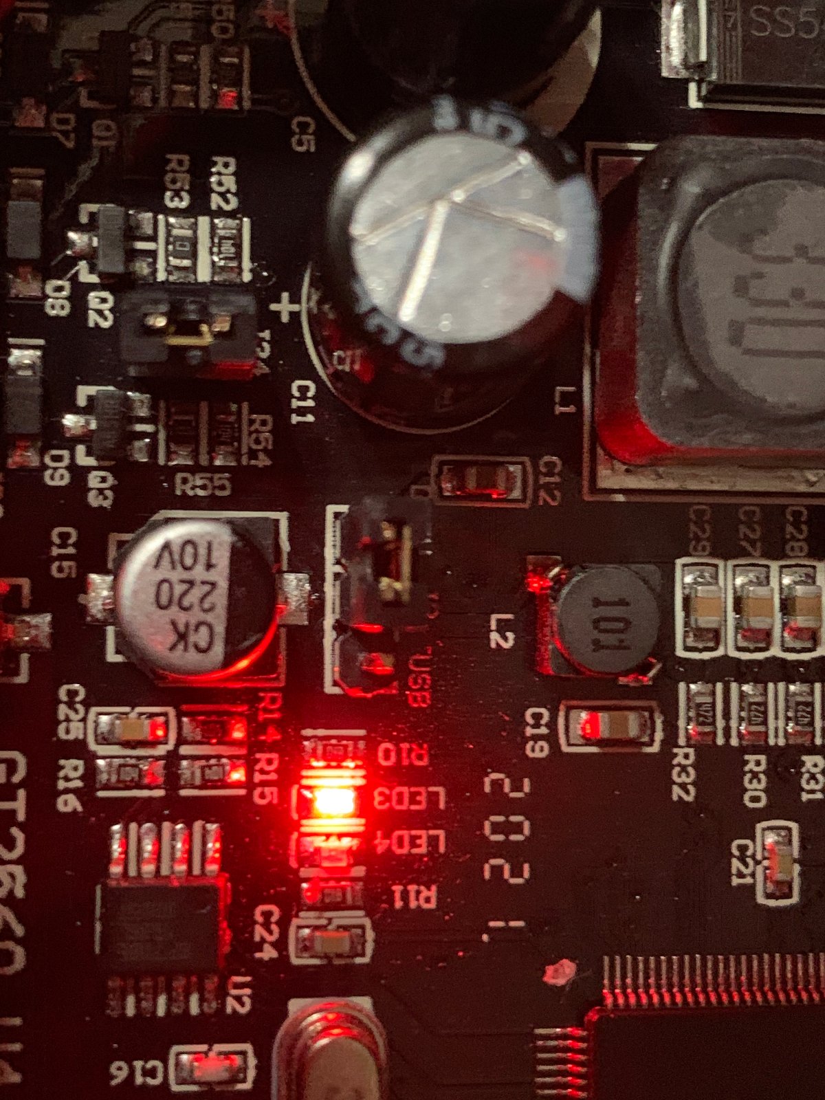 Board LED3 indicator light