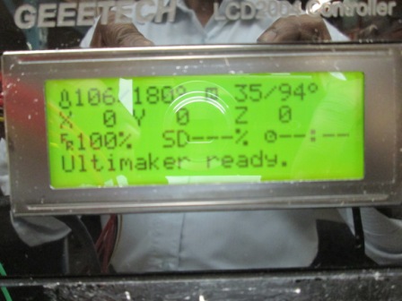 extruder and bed temperature