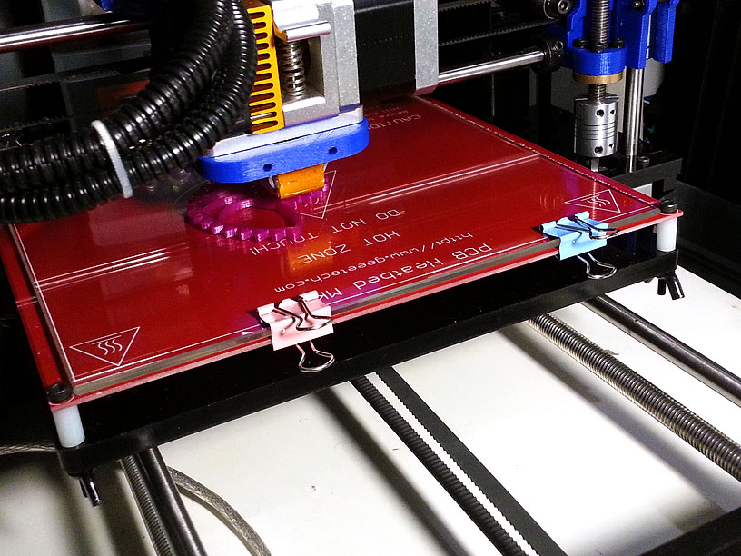 1st Print using Heat Bed Standoffs