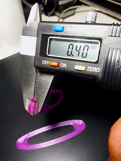 Checking the First Layers with a Micrometer. Spot on!