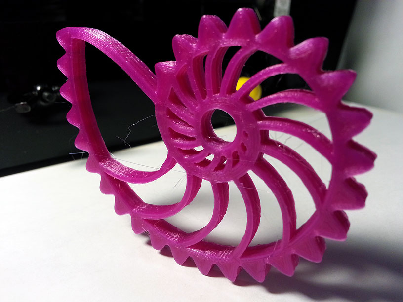 First Print Nautilus Gear prior to clean up.