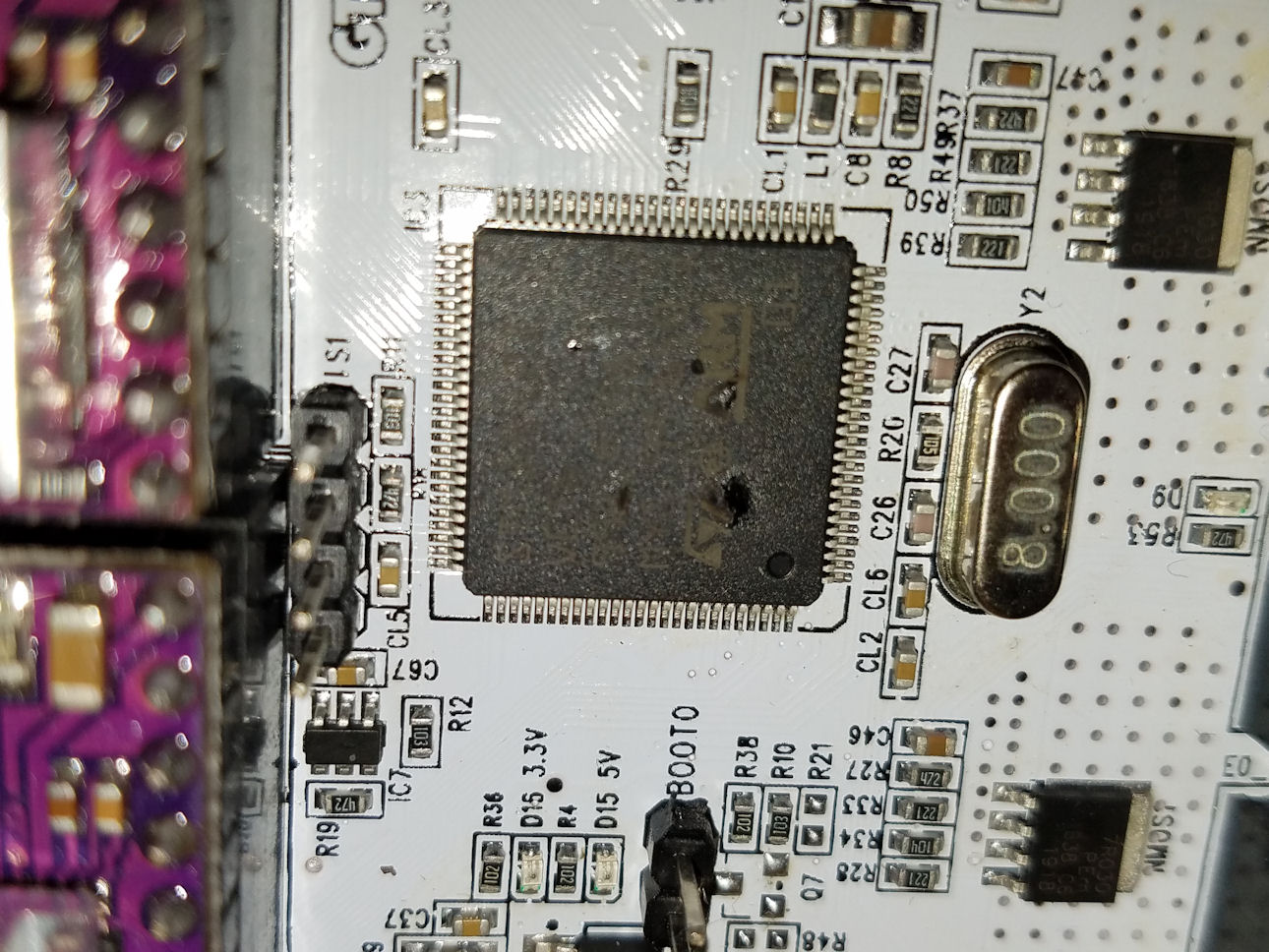 THE MAIN BOARD CPU THAT DECIDED IT WOULD BE IDEAL TO BE THERE WITH THE DRIVERS.