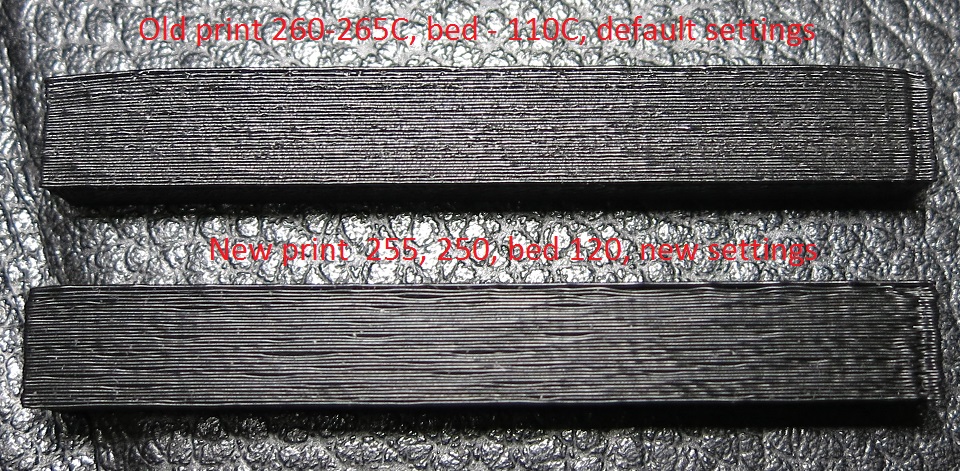 compare prints: new and yesterday